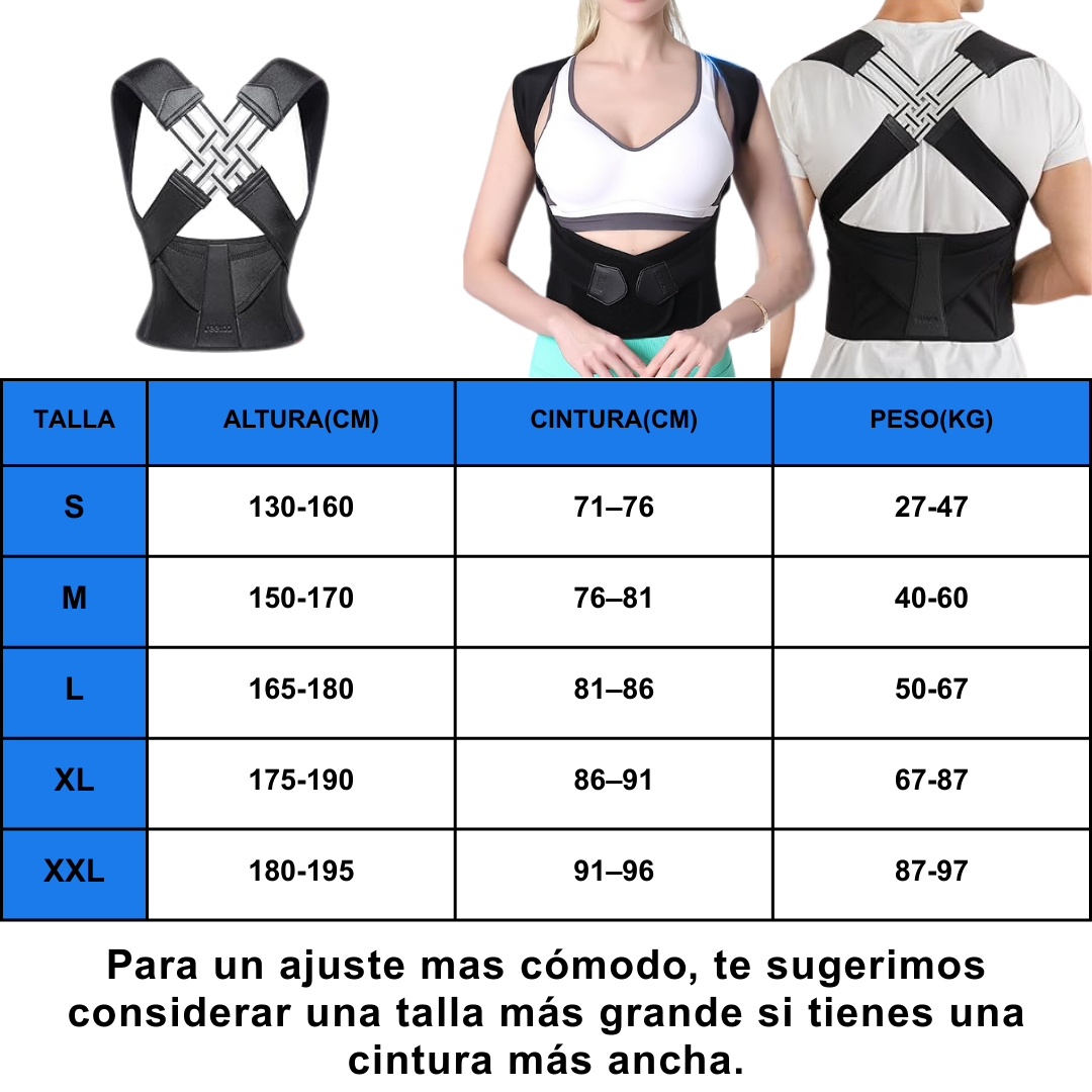 CORRECTOR DE POSTURA UNISEX